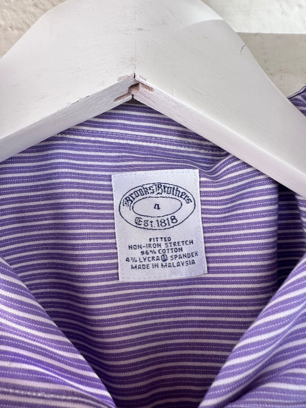 Purple Women's Button Down Blouse - Picture 3 of 6
